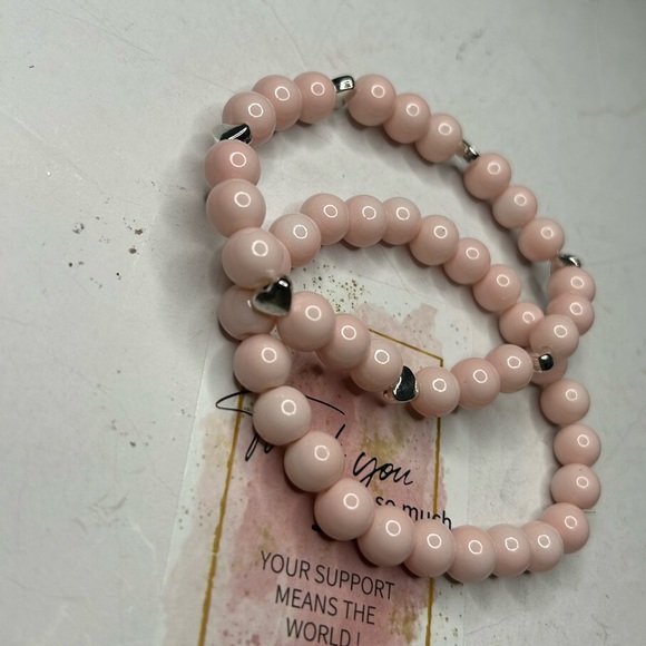 Soft Pink Heart Bracelet - Picture 3 of 3